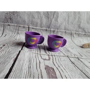 LeapFrog Rainbow Tea Party Replacement Pretend Play Purple Heart Tea Cup Toy